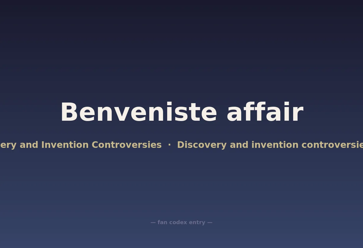 Benveniste affair