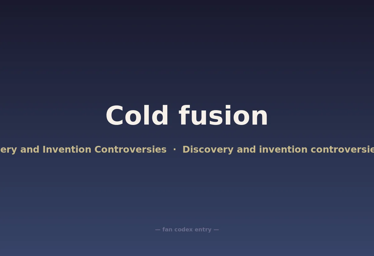 Cold fusion